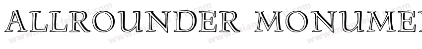 Allrounder Monument Medium字体转换